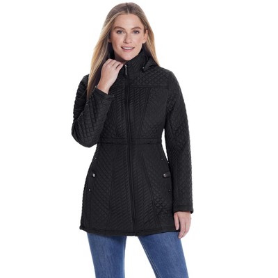 Weatherproof Women's Hooded Zip Quilted Jacket