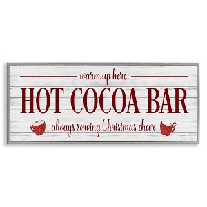 Stupell Industries Hot Cocoa Bar Winter Beverage, 30" x 13" - 1 of 4
