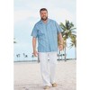 KingSize Men's Big & Tall Gauze Camp Shirt - image 4 of 4