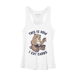 Women's Design By Humans This Is How I Cut My Carbs By EduEly Racerback Tank Top - 1 of 3