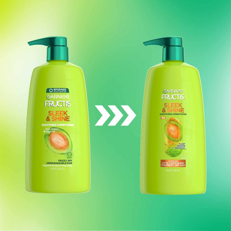 Garnier Fructis Sleek & Shine Smoothing Conditioner for Frizzy Hair, 5 of 6
