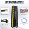 VEVOR Cable Protector Ramp, 2 Channel, 22000 lbs/axle Capacity Heavy Duty TPU Wire Cord Cover Ramp Hose Protector Ramp Driveway, Traffic Speed Bump - 4 of 4