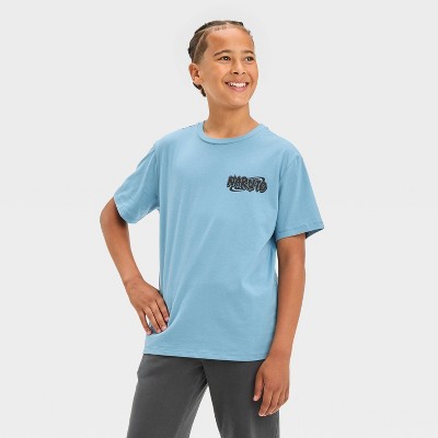 Boys' Short Sleeve Naruto Graphic T-Shirt - art class™ Dusty Blue
