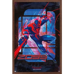 Trends International Marvel Spider-Man: Across the Spider-Verse - Spider-Man 2099 Framed Wall Poster Prints - 1 of 4