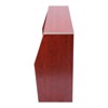 YIYIBYUS Portable Event Bar Portable Bar Cabinet with Top and Middle Shelves, Brown - 4 of 4