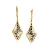 Ross-Simons White and Gray Mother-Of-Pearl and .50 ct. t.w. White Zircon Drop Earrings in 18kt Gold Over Sterling - 3 of 4