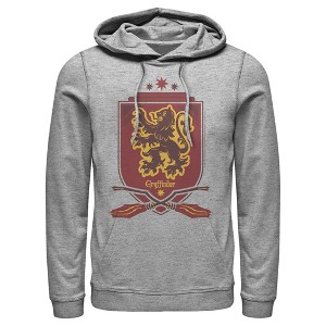 Men's Harry Potter Gryffindor House Shield Pull Over Hoodie - 1 of 4