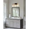 YANSUN 3-Light Vanity Light, Black and Gold Finish, Three-Hole Perforated Glass Shades, E26 Sockets, Non-Integrated Light Source - 2 of 4
