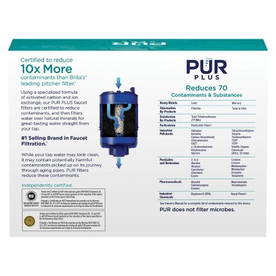 PUR 3-Stage Blue Faucet Mount Replacement Water Filter