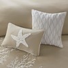 Gracie Mills Douglass 6-Peice Cotton Jaquard Comforter Set with Coral Embroidery - 2 of 4