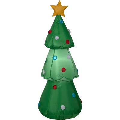 Gemmy Christmas Airblown Inflatable Christmas Tree, 3.5 ft Tall, green