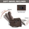 CAVINAS Swivel Accent Chair, Heat Massage Recliner Chair with Side Pocket for Bedroom, Living Room, Office - 4 of 4