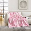 Betseyville 50"x70" Betsey Johnson Cottage Floral Throw Blanket Pink - 2 of 4
