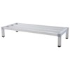Aluminum Dunnage Rack 24 in x 14 in x 12in, 1000 LB Capacity, Low Shelf for Storage Off The Floor in Kitchens, Supermarkets, and Grocery Stores - 2 of 4