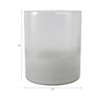 Decorative Frosted Glass Bottom Hurricane Candle Holder - Modern Pillar Candlestick Holder for Entryway, Living Room, or Any Occasion - 4 of 4