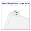 Avery Preprinted Legal Exhibit Side Tab Index Dividers, Avery Style, 27-Tab, A to Z, 11 x 8.5, White, 1 Set - 4 of 4