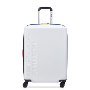 United Colors of Benetton x DELSEY PARIS Medium Checked 23" Hardside Spinner Suitcase - 1 of 4