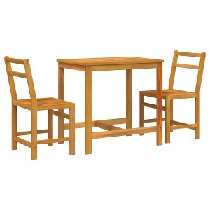 vidaXL 3 Piece Balcony Set Solid Wood Acacia - 1 of 1