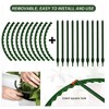 Tuinplant Ondersteuning Stake,Plant Ondersteuning Ring Metalen Halve Ronde Plant Stakes - 2 of 4