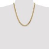 Black Bow Jewelry Men's 7.25mm 14k Yellow Gold Solid Beveled Curb Chain Necklace - 2 of 4