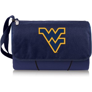 NCAA West Virginia Mountaineers Blanket Tote Outdoor Picnic Blanket - Navy Blue - 1 of 4
