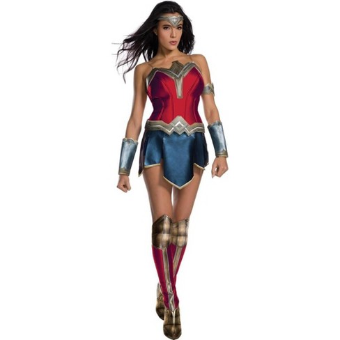  Rubies DC Super Heroes Collection Deluxe Wonder Woman Costume,  Medium : Clothing, Shoes & Jewelry