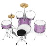 Ashthorpe 5-Piece Complete Junior Drum Set with Brass Cymbals - Advanced Beginner Drum Kit - 3 of 4
