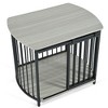 Maliang 31.5"L x 23.03"W x 25.87"H Dog Crate for Small and Medium Dogs, Wooden Cage Indoor Kennel Furniture - 2 of 4