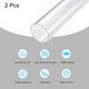 Unique Bargains Lamp Lantern Water Cooling System Acrylic Rigid Round Tubes 2 Pcs 10" - 3 of 4