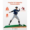 VEVOR Pitching Mound, Portable Baseball Pitcher's Mound,85 in Indoor Outdoor Pitching Practice and Training Equipment, Softball Pitching Aids, Green - 3 of 4