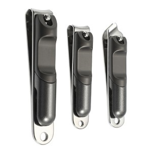 Unique Bargains Nail Clippers for Nail Care Portable Stainless Steel Zinc Alloy Titanium Tone Silver Tone 3 Pcs - 1 of 4