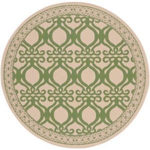 Courtyard CY3040 UV & Stain Resistant Non-Shedding Power Loomed Indoor/Outdoor Rugs - Safavieh - 1 of 3