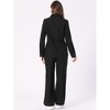 Allegra K Women's Linen Set Button Down Shirt and Drawstring Wide Leg Pants Casual Outfits 2 Pcs - 4 of 4
