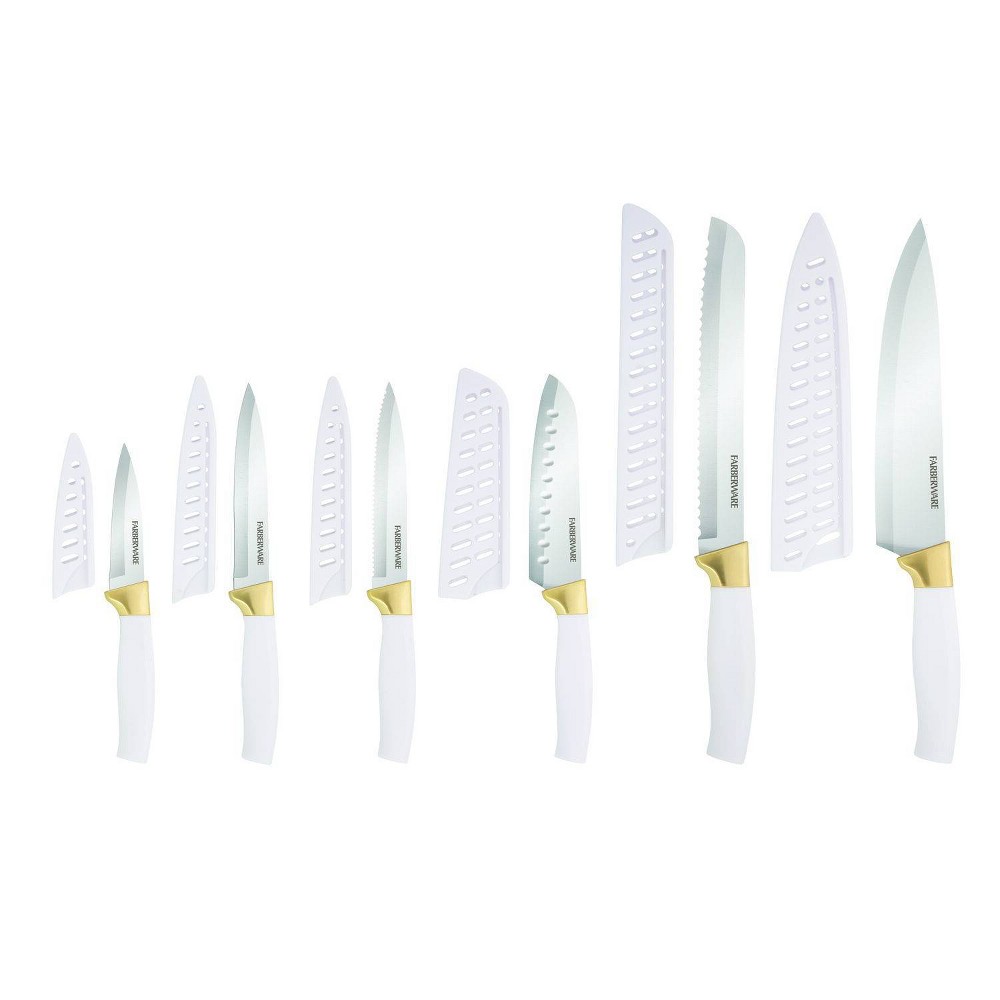 Farberware 12pc Cutlery Set White/Gold