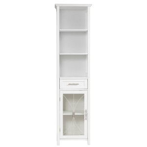 Delaney Linen Cabinet with 1 Drawer and 3 Open Shelves - 1 of 4