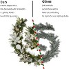 TackView 9 Ft Prelit Christmas Garland for Mantle, Xmas Garland with Lights, Ball Ornaments Pine Cones for Fireplace Front Door Stairs Railing - 4 of 4