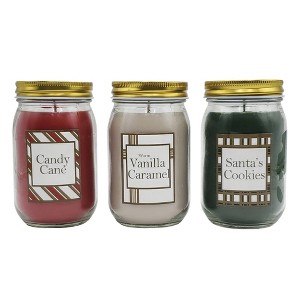Lumabase 3ct Scented Wax Candles Holiday Sweets Collection - 1 of 3