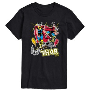 Men's - Marvel - Thor Stickers Style Short Sleeve Graphic T-Shirt - 1 of 4