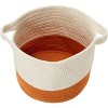 Colonial Mills Beach Bum Basket, 13"x13"x9", Orange - 3 of 4