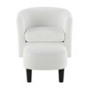 CAVINAS Accent Chair, Swivel Accent Chair 360～ Comfy Recliner Corduroy Arm Chair Single Sofa with Ottoman for Living Room Bedroom - 4 of 4