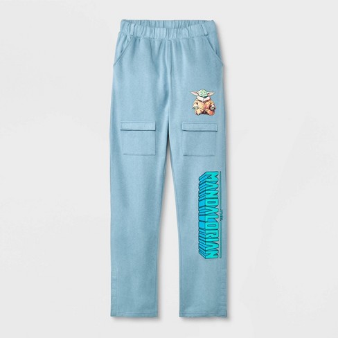 Boys' Star Wars: The Mandalorian Adaptive Jogger Pants - Teal Blue