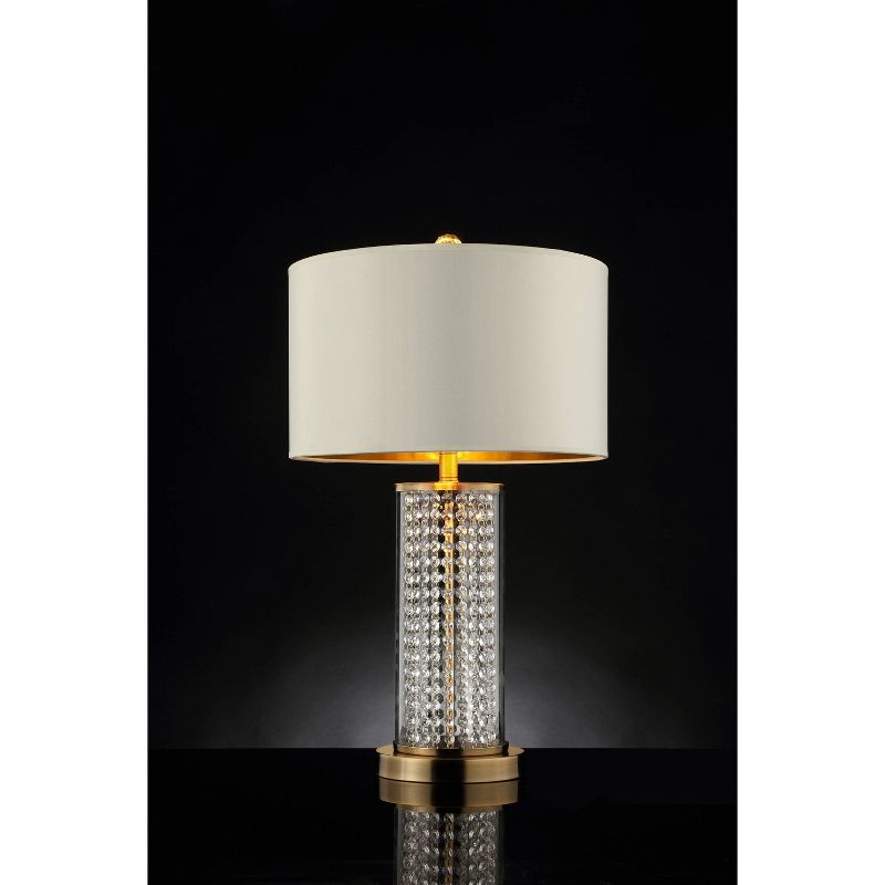 28.75&#34; Traditional Metal Table Lamp with Crystal Accents Gold - Ore International, 3 of 6