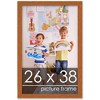PosterPalooza | Slim Profile Brown Picture Frame - UV Acrylic, Foam Board Backing, Hanging Hardware - 2 of 4