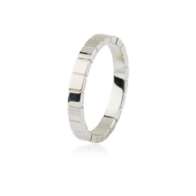 Slate by Rebl Eternity Ring  Stainless Steel