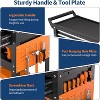 5-Tier Heavy Duty Rolling Tool Cart w/Lockable Drawer, Pegboards & 400LB Capacity - Garage & Shop Storage Organizer, Kid-Friendly - 4 of 4