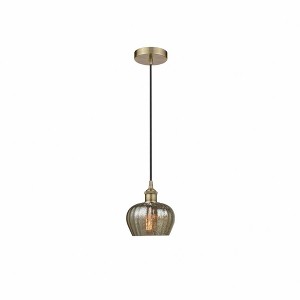 Fenton - 1 Light Cord Hung Mini Pendant In Industrial Style-8.5 Inches Tall and 6.5 Inches Wide - 1 of 1