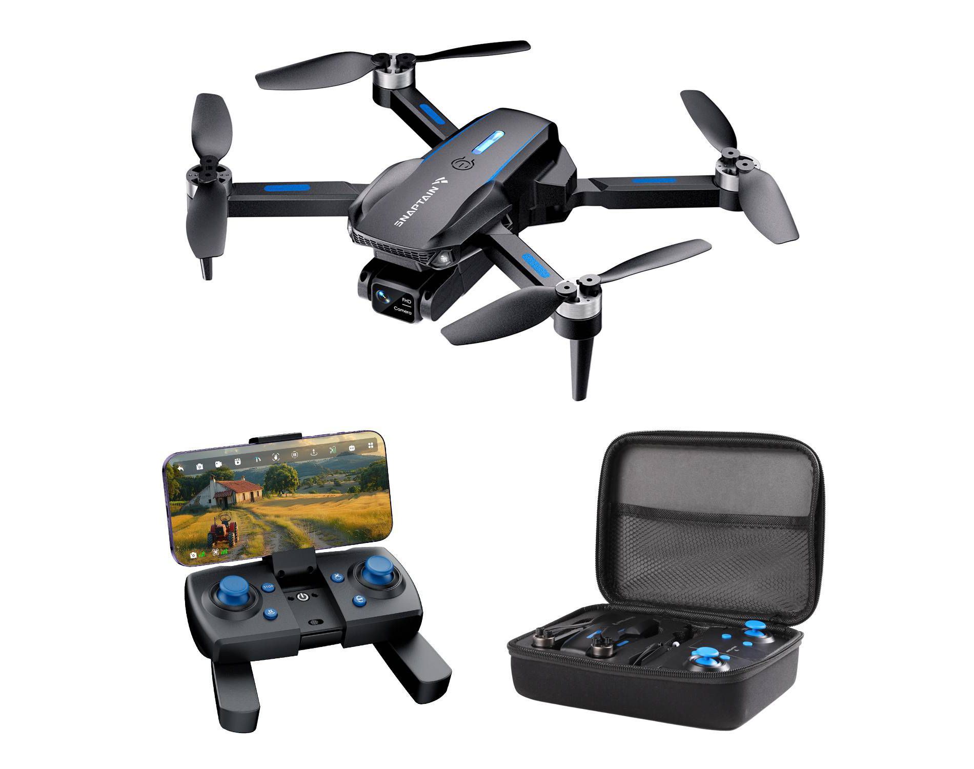 Snaptain S5C Elite 2MP Camera Drone with Remote Control: Wi-Fi Video, Beginner Level