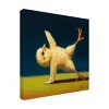 Trademark Fine Art - Lucia Heffernan Yoga Chick Side Plank Canvas Art - 4 of 4