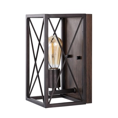Norris 10.5" Bronze Industrial Rustic LED Wall Sconce