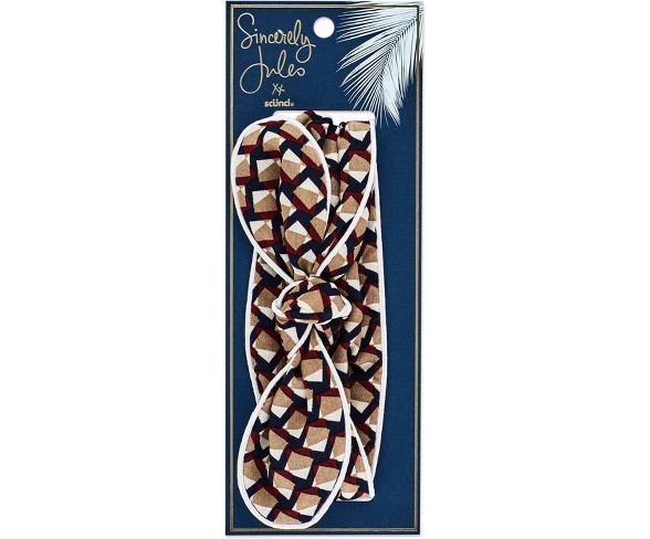 Sincerely Jules by Sc&#252;nci Knotted Headwrap with Bow  - 3.25&#34;